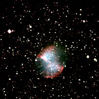 Nebulosa M27 (NGC6853), Nebulosa Dumbbell. Costellazione della Vulpicella. Nebulosa Planetaria.