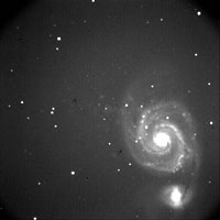 (NGC45), Galassia a Spirale con Galassia satellite (NGC5195).